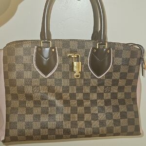 Louis Vuitton Brown and Pink Handbag